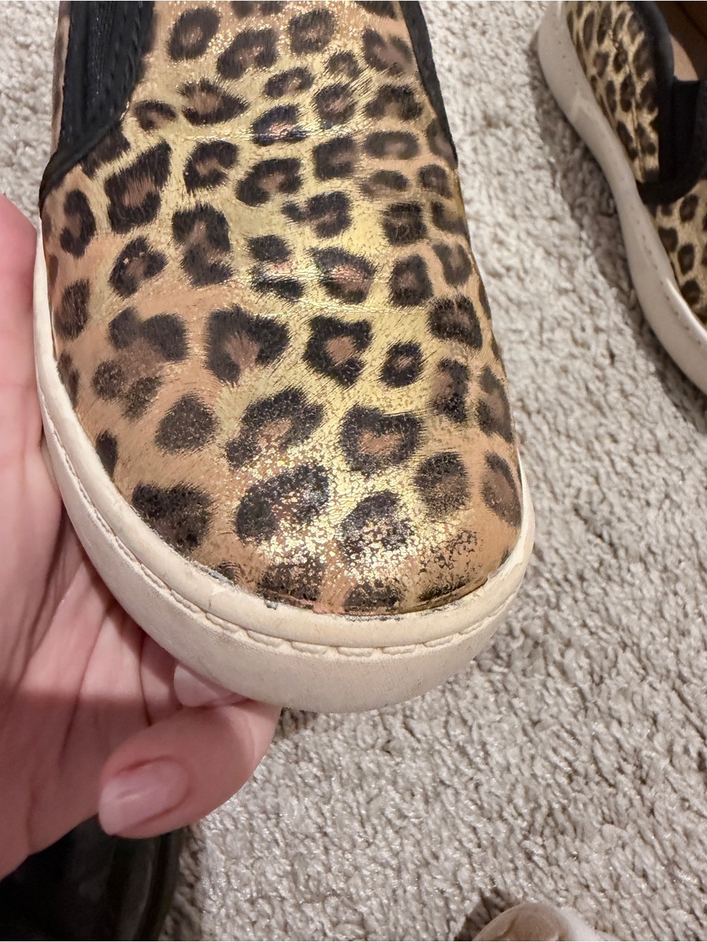 Kids Leopard Print Slip-On Sneakers - Picture 4 of 4